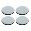 Prime-Line 2 in. Round Magic Sliders, Gray Plastic 4 Pack MP75203